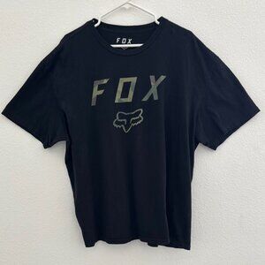 Fox Men's Black T-Shirt (2XL)